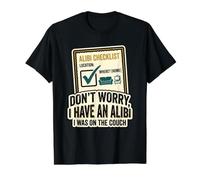 Lieu de la liste de contrôle Alibi : Où Relaxa Halloween Fun T-Shirt Graphique avec Valeur