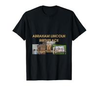 Lieu de Naissance d'Abraham Lincoln T-Shirt Graphique avec Valeur