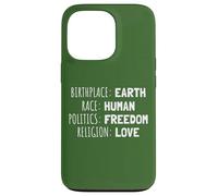 Lieu de Naissance Race Politique Religion Diversité Coque pour iPhone 13 Pro