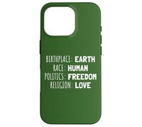 Lieu de Naissance Race Politique Religion Diversité Coque pour iPhone 16 Pro
