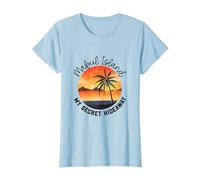 Lieu Secret de l'île de Maboul T-Shirt, Femme, Bleu Céleste, M