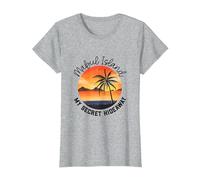 Lieu Secret de l'île de Maboul T-Shirt, Femme, Gris Chiné, XS