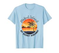 Lieu Secret de l'île de Maboul T-Shirt, Homme, Bleu Céleste, 3XL