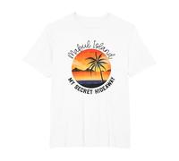 Lieu Secret de l'île de Maboul T-Shirt, Homme Grandes Tailles, Blanc, 6X Tall