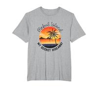 Lieu Secret de l'île de Maboul T-Shirt, Homme Grandes Tailles, Gris Chiné, 3X Tall