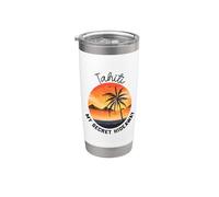 Lieu secret Tahiti Gobelet isotherme en acier inoxydable double paroi