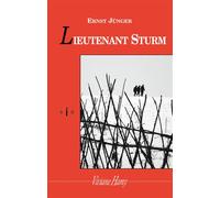 Lieutenant Sturm - Ernst Jünger - Viviane hamy - broché - Roman