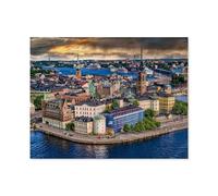 Lieux scandinaves, Stockholm, Suède，1000 Pièces Puzzle pour Adultes Enfants Adolescents, Intelligence Soulagement du Stress Divertissement Papier Jouets Bricolage Anniversaire（38x26cm）-A19