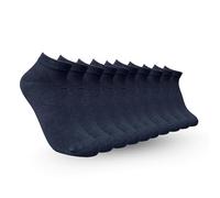 LIEVE SOKKEN Lot de 10 paires de chaussettes courtes sans coutures en 85% bambou pour homme Anthracite Taille 40-45, 10 x anthracite, 40-45