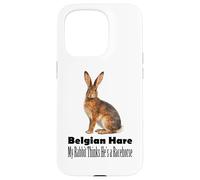 Lièvre Belge, Mon Lapin Pense qu'il est Un Cheval de Course Coque pour iPhone 15 Pro