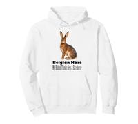 Lièvre Belge, Mon Lapin Pense qu'il est Un Cheval de Course Sweat à Capuche