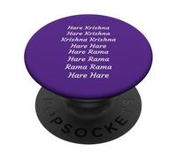 Lièvre Krishna Maha Mantra Sanskrit Kirtan Méditation Art PopSockets PopGrip Adhésif