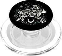 Lièvre Nuit Motif Lunaire Nature Symbolique PopSockets PopGrip pour MagSafe