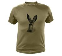 Lièvre Tee Shirt Chasse Homme (L,310, Vert)