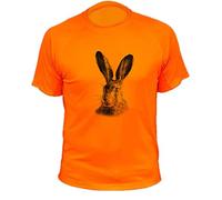 Lièvre Tee Shirt Chasse Homme (XXL,310, Orange)