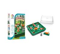 SmartGames - Lièvres et Renards - Jeu de Réflexion - Jeu de Voyage - 60 Défis de Niveau Facile à Difficile - Aide Les Lièvres à Rejoindre Leur Gîte - 1 Joueur - De 7 à 99 Ans