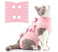 LIEVUIKEN Combinaison de convalescence anti-léchage pour chat, chaton femelle, combinaison après stérilisation, alternative au cône de honte, vêtement chirurgical post-chirurgie pour plaies