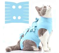 LIEVUIKEN Combinaison de convalescence anti-léchage pour chat, chaton femelle, combinaison après stérilisation, alternative au cône de honte, vêtement chirurgical post-chirurgie pour plaies