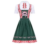 LIEWEI Boutique Shop UK Costume de fille de bière Oktoberfest, robe de soubrette authentique avec accents floraux, tenue de performance en polyester for les fêtes de festivals(XX-Large)