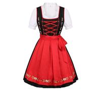 LIEWEI Boutique Shop UK Costume d'Oktoberfest for femme, robe de bière allemande avec tablier, jupe de bière, tenue de théâtre fantastique européenne(X-Large)