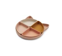 Liewood Assiette 'Arne' orange foncé / rose / rose ancienne / blanc, Taille One Size