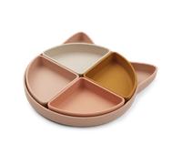 Liewood Assiette enfant Arne + 4 bols Cat rose multi mix