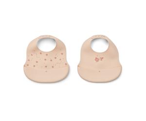 Liewood Bavoirs imprimés Ember 2 pièces Mini Butterfly-apple blossom