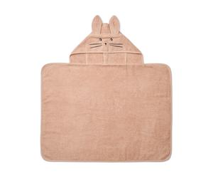 Liewood Cape de bain à capuche Vilias Rabbit 60x80 cm Pale tuscany