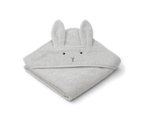 Liewood Cape de bain Albert 70x70 cm Rabbit dumbo grey