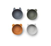 Liewood Écharpes 'Iggy' bleu foncé / gris / orange / blanc cassé, Taille One Size