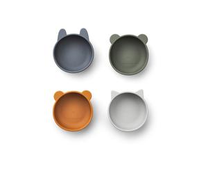 Liewood Écharpes 'Iggy' bleu foncé / gris / orange / blanc cassé, Taille One Size