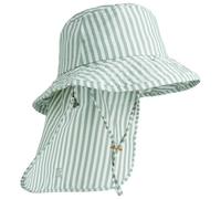LIEWOOD - Kid's Damona Seersucker Sun Hat - Chapeau - 48-49 cm - 9-12 Months - stripe peppermint / crisp white