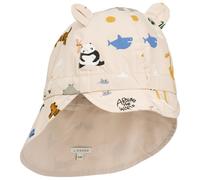 LIEWOOD - Kid's Gorm Reversible Sun Hat with Ears - Casquette - 41-43 cm - 0-3 Months - around the world / sandy