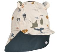 LIEWOOD - Kid's Gorm Reversible Sun Hat with Ears - Casquette - 41-43 cm - 0-3 Months - sea creature / sandy