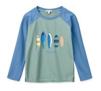 LIEWOOD - Kid's Noah Placement Longsleeve Swim Tee - Lycra - 140 - boards / light peppermint