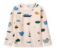 LIEWOOD - Kid's Noah Printed Longsleeve Swim Tee - Lycra - 110 - sailing / sandy