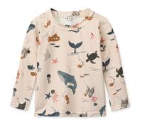 LIEWOOD - Kid's Noah Printed Longsleeve Swim Tee - Lycra - 140 - sea creature / sandy