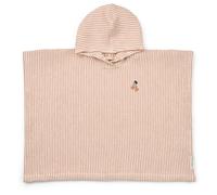 LIEWOOD - Kid's Paco Poncho Embroidery - Poncho surf - 80-92 - 1-2 Years - y/d stripe tuscany rose / creme de la creme