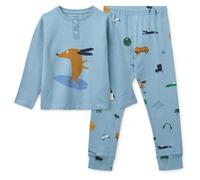 LIEWOOD - Kid's Wilhelm Printed Pyjamas Set - Pyjama - 98-104 - dog / fun / beach blue / mix