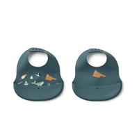 Liewood - Lot de 2 bavoirs imprimés Ember - Arctic Sea / Ocean view