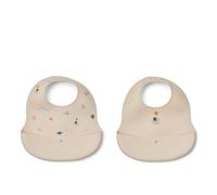 Liewood - Lot de 2 bavoirs imprimés Ember - Flying / Sandy