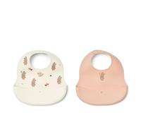 Liewood - Lot de 2 bavoirs imprimés Ember - Wild child / Rosey