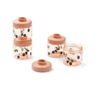 Liewood Pots pour aliments bébé Dominique 100 ml. 4 pièces Berry-Pale Tuscany