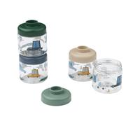 Liewood Pots pour aliments bébé Dominique 100 ml. 4 pièces Cars-Sandy