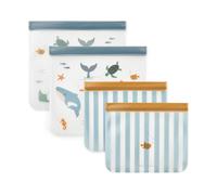 Liewood Sac réutilisable Rebus 4 pièces Sea creature-sandy