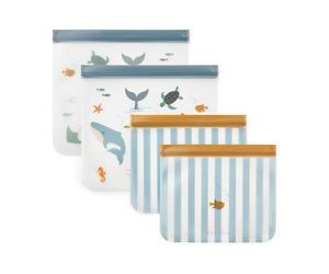 Liewood Sac réutilisable Rebus 4 pièces Sea creature-sandy