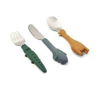 Liewood Set de couverts Tove all together 3 pièces Golden caramel mix