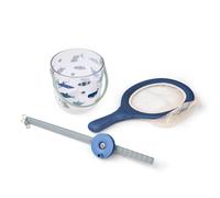 Liewood - Set de pêche au crabe avec épuisette Cora Shark / Dove blue
