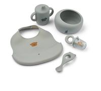 Liewood - Set de repas pour bébé Mileah - Dove blue