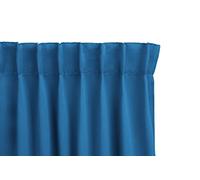 LIFA LIVING Rideau Occultant avec Crochets Bleu, Rideau Opaque Fenêtre 100% Polyester, Rideau Isolant Anti Lumière pour Chambre et Salon, 150 x 250 cm